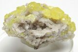 Lemon-Yellow Sulfur Crystals - Sicily, Italy #207689-1